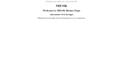 Desktop Screenshot of mesk.com
